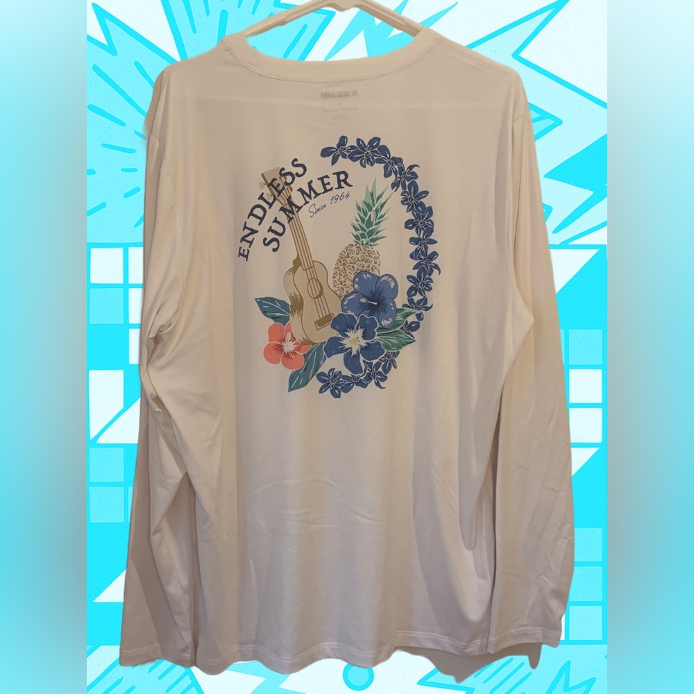 Endless Summer UPF 50 Long
Sleeve Sun T-Shirt, White